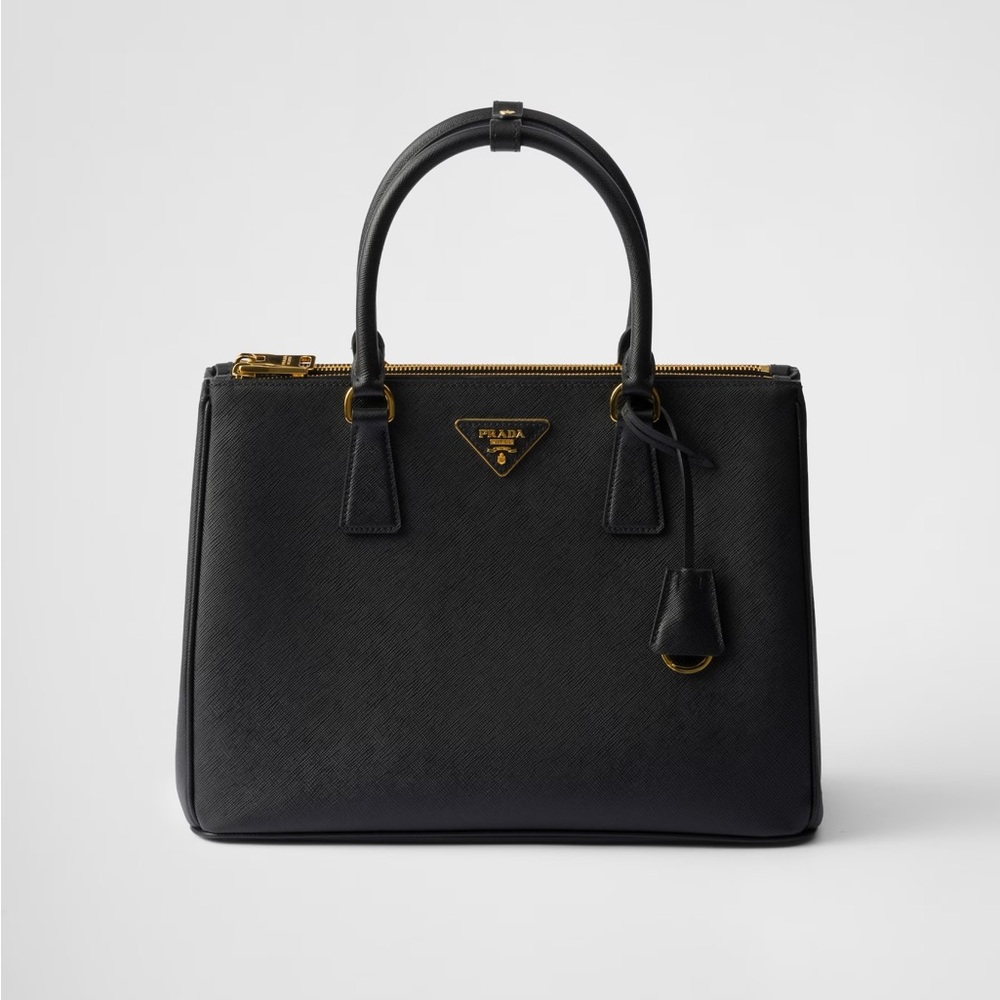 PRADA LARGE GALLERIA SAFFIANO LEATHER BAG. STYLE # 1BA274_NZV_F0002_V_EOO